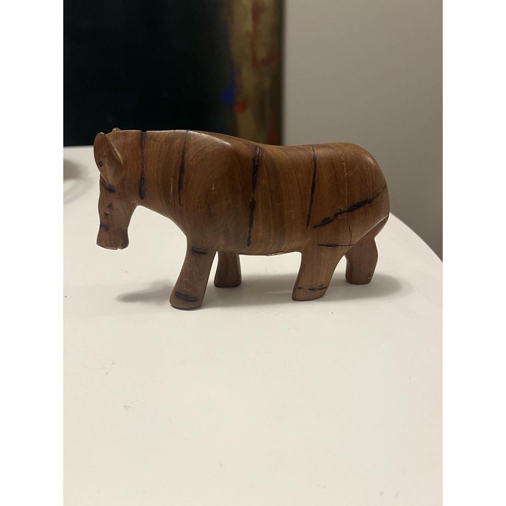 Wooden Hand Carved Animal Made in Kenya Africa Genuine Besmo Product - Picture 3 of 8